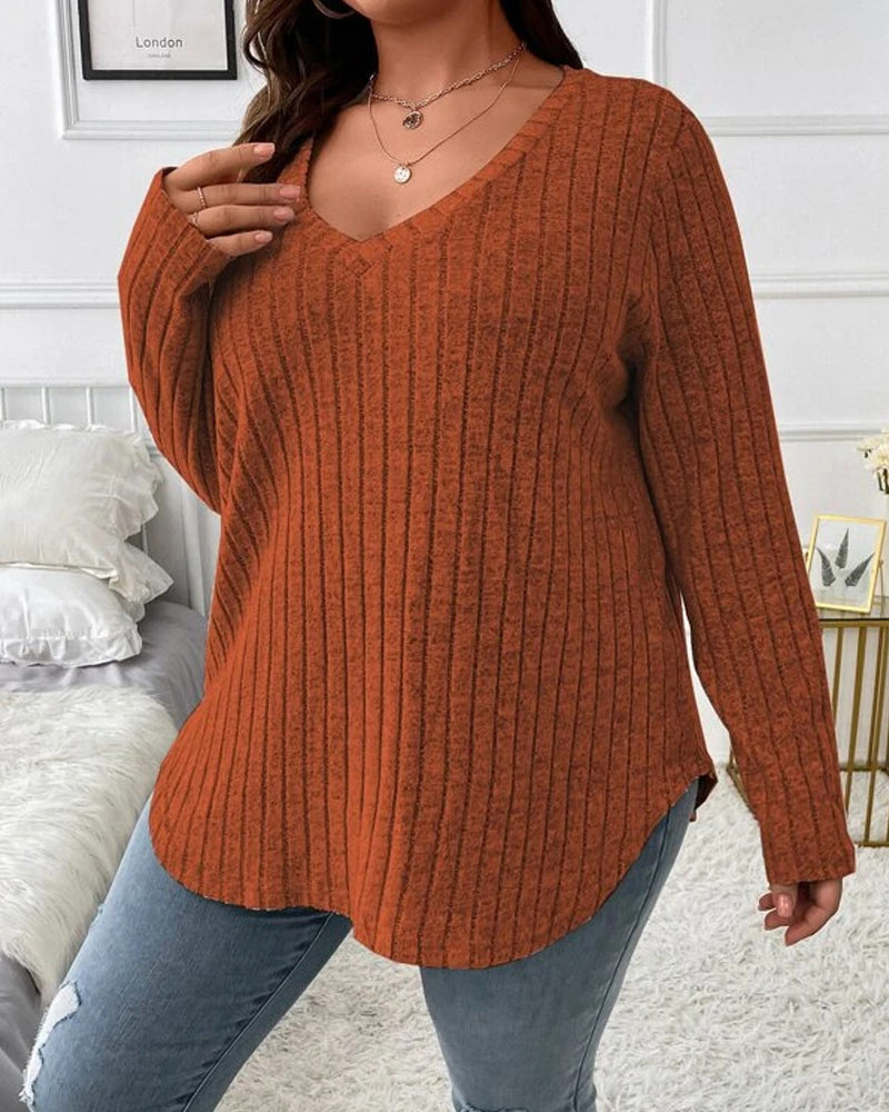 Wren Women's Jumper | Soft Cotton Blend, V-Neck, Long Sleeve 0