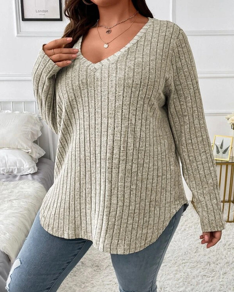 Wren Women's Jumper | Soft Cotton Blend, V-Neck, Long Sleeve 2