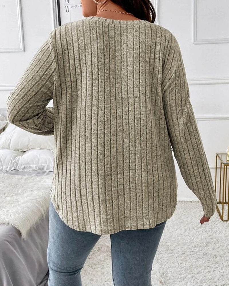 Wren Women's Jumper | Soft Cotton Blend, V-Neck, Long Sleeve 8