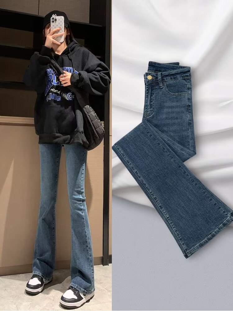 Wynn Women’s Wide Leg Jeans with High Waist and Dramatic Flare Design 2