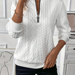 White/black zipper