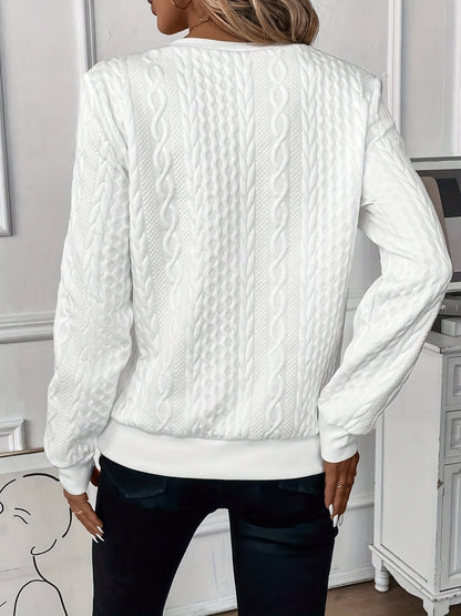 Zara Women's Sweater | Cable Knit, Slim Fit Zip-Up 8